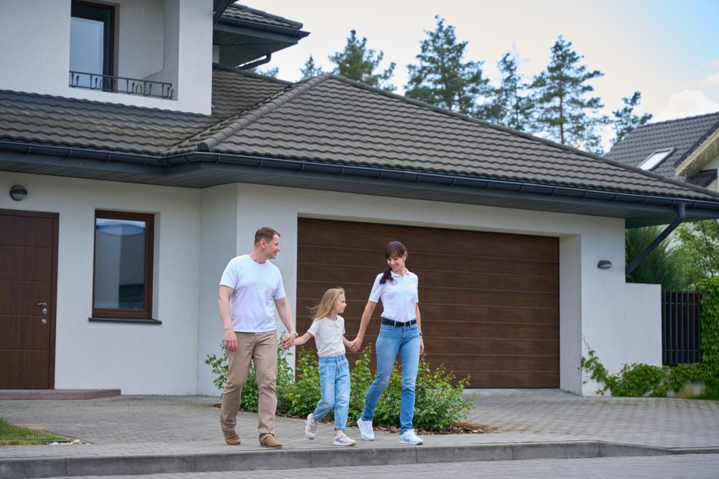 Building inspector reviewing a property